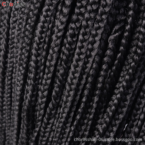 Wholesale Handmade Braiding Wig Brazilian kinky Twist Afro Braided Synthetic Lace Front Wigs With Baby Hair For Black Women